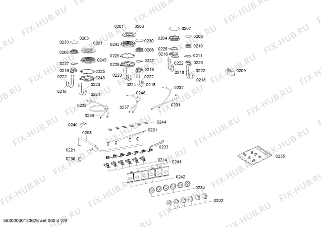 Схема №4 F3460N0 с изображением Переключатель для духового шкафа Bosch 00604954