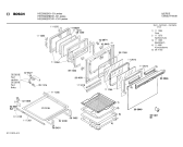 Схема №2 HEE6923NN с изображением Передняя часть корпуса для духового шкафа Bosch 00272232