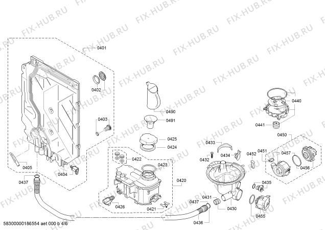 Схема №3 SN58L560DE ExtraKlasse с изображением Силовой модуль запрограммированный для посудомоечной машины Siemens 12007799