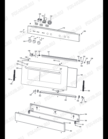 Взрыв-схема плиты (духовки) DELONGHI DEMW965 - Схема узла 5