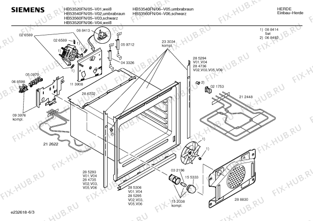 Схема №4 HB53541FN с изображением Панель управления для плиты (духовки) Siemens 00351039