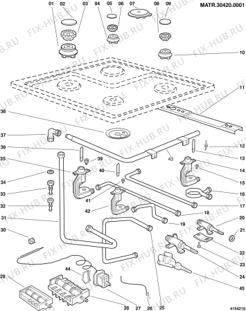 Схема №3 G740G3 (F005801) с изображением Обшивка для плиты (духовки) Indesit C00041533