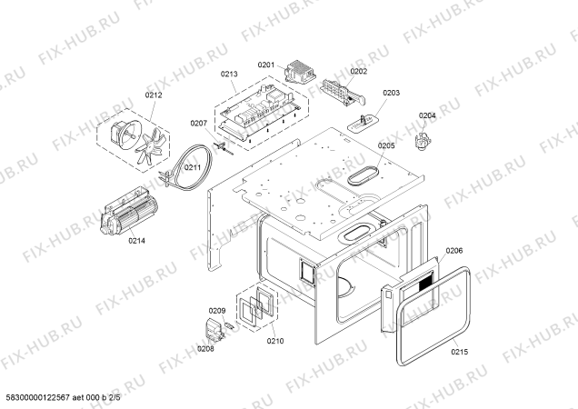 Схема №1 BS224100 с изображением Рамка для плиты (духовки) Bosch 00684058