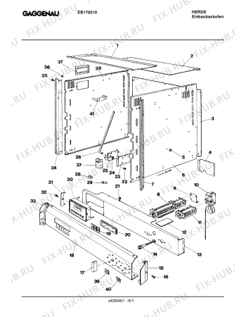 Схема №3 EB130910 с изображением Кронштейн для духового шкафа Bosch 00157482