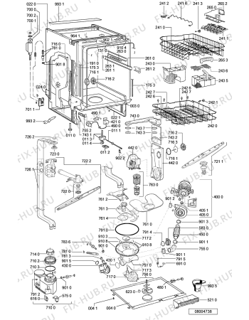 Схема №1 GSIP 6598/1 SW с изображением Микромодуль для посудомойки Whirlpool 481221479844