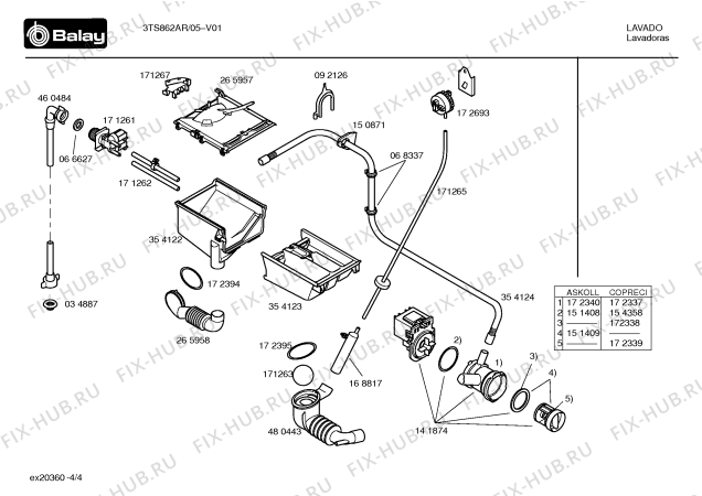 Схема №2 3TS862AR TS862-AGATHA RUIZ с изображением Инструкция по эксплуатации для стиральной машины Bosch 00529646