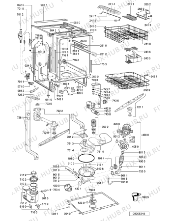 Схема №2 GSIK 6484 BR с изображением Панель для посудомоечной машины Whirlpool 481245372957