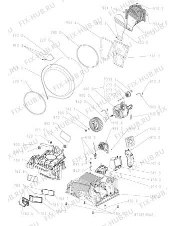 Схема №1 AZA-HP 7673 с изображением Колёсико для стиралки Whirlpool 481010354764
