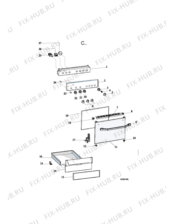 Схема №3 ACMK 6130/WH с изображением Электротаймер для плиты (духовки) Whirlpool 482000091983