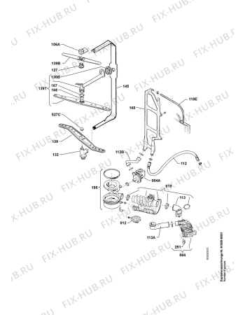 Взрыв-схема посудомоечной машины Electrolux GA911SL.1 SW - Схема узла Hydraulic System 272