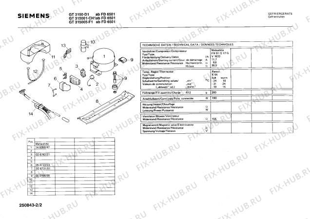 Схема №1 GT3150 с изображением Крышка для холодильника Siemens 00230665