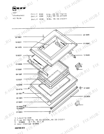 Схема №5 1321445101 2441/111ECSM с изображением Противень для духового шкафа Bosch 00024284