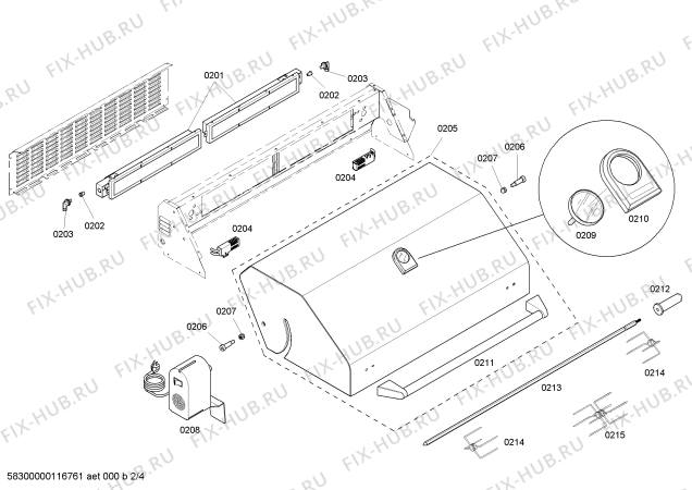 Схема №3 CGBD48RSBX с изображением Ручка для электропечи Bosch 00368895