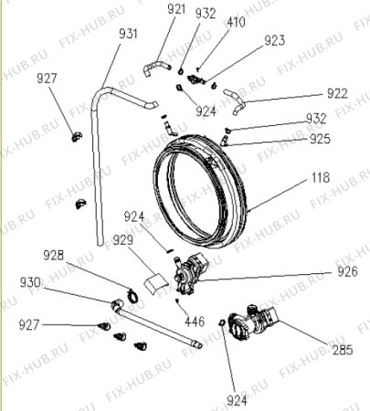 Взрыв-схема стиральной машины Upo WF7160D   -Frontloader (171235, V10001003) - Схема узла 03