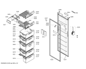 Схема №1 GS30P420CH с изображением Дверь для холодильника Bosch 00243643