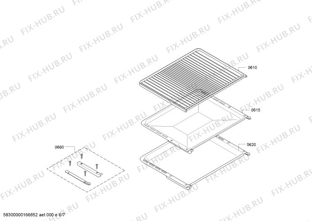 Взрыв-схема плиты (духовки) Bosch HCE854823C - Схема узла 06