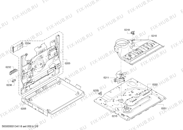 Схема №2 HEA10B220 с изображением Ручка переключателя для плиты (духовки) Bosch 00613686