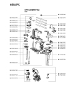 Схема №3 XP7260J4/70G с изображением Корпусная деталь для кофеварки (кофемашины) Krups MS-5883838