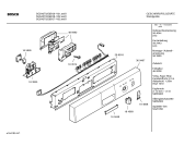 Схема №4 SGS43A22GB electronic management с изображением Передняя панель для электропосудомоечной машины Bosch 00369497