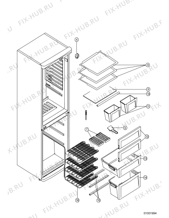 Схема №3 ARC 5400 с изображением Микрореле для холодильной камеры Whirlpool 480188800107