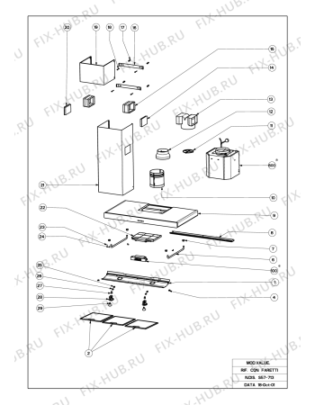 Схема №4 HB9IXAUS (F027743) с изображением Холдер для электровытяжки Indesit C00090125