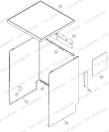 Взрыв-схема посудомоечной машины Asko D3120 CE   -White FS (402738, DW20.1) - Схема узла 07