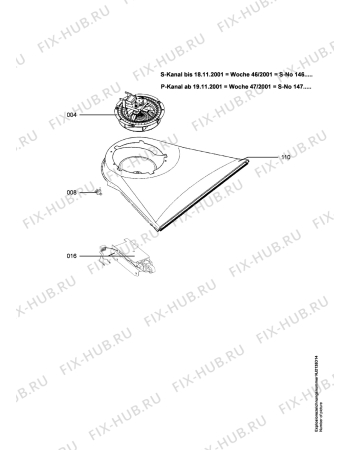 Взрыв-схема плиты (духовки) Juno Electrolux JEB65601E - Схема узла Ventilation