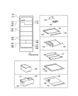 Схема №1 S72348-KA с изображением Полка для холодильной камеры Aeg 2081655058