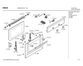 Схема №3 HBN200350E с изображением Передняя часть корпуса для духового шкафа Bosch 00441082