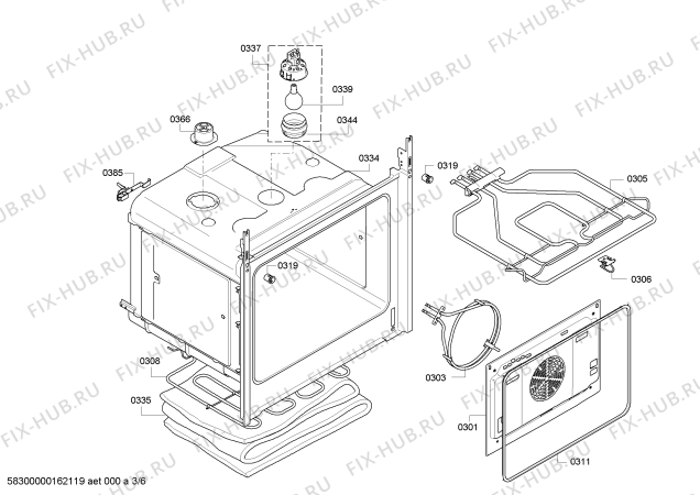 Схема №4 HEA33B560 с изображением Часы для духового шкафа Bosch 00656710