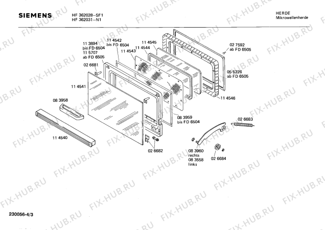 Схема №3 HF362031 с изображением Переключатель для микроволновки Siemens 00026652