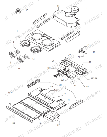 Схема №1 DF6115E (185613, E123 I 1K282LSB) с изображением Другое для вытяжки Gorenje 121700