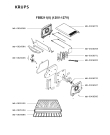 Схема №1 FBB111(0) с изображением Панель для плиты (духовки) Krups MS-0926067