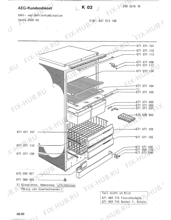 Схема №1 S2500KG с изображением Шарнир для холодильника Aeg 8996710710972