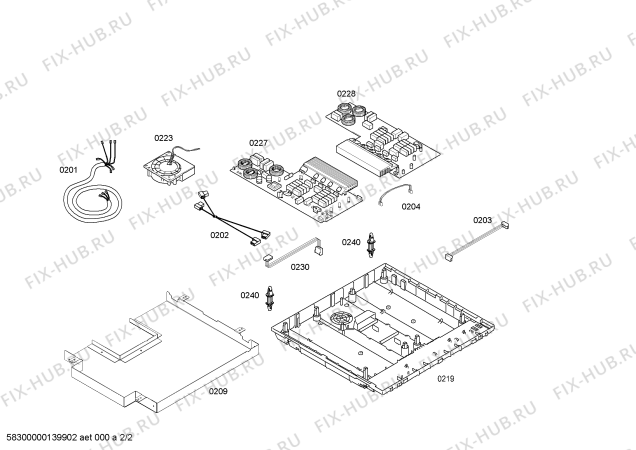 Взрыв-схема плиты (духовки) Siemens EH885MB11E SE.4I.80.PZ.BW.X.PIEZO - Схема узла 02