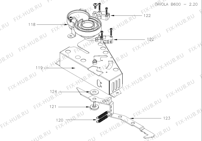 Взрыв-схема плиты (духовки) Gorenje UP2260MTR   -ALU, RF PYROLYS (900000818, B600) - Схема узла 05