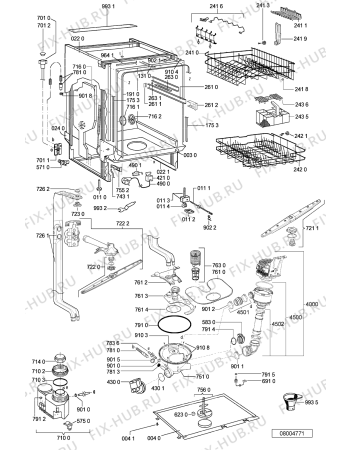 Схема №2 ADG 6330/3 IX с изображением Обшивка для посудомоечной машины Whirlpool 481245372776