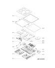 Схема №1 KCIG704FBL (F102967) с изображением Керамическая поверхность для плиты (духовки) Indesit C00438029