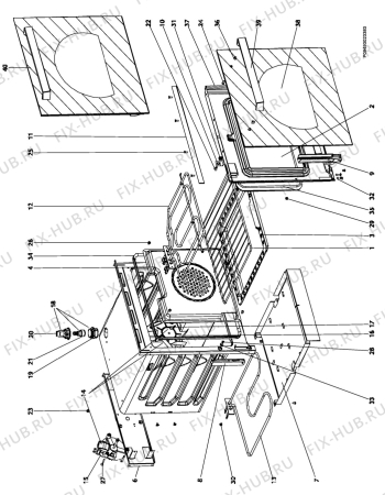 Взрыв-схема комплектующей Rex Electrolux FMQ45X - Схема узла Section 2