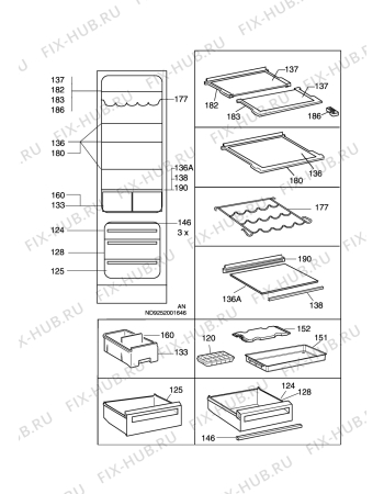 Взрыв-схема холодильника Aeg Electrolux S70352-KG1 - Схема узла C10 Interior