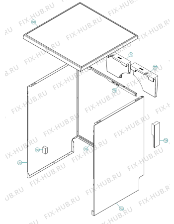 Взрыв-схема посудомоечной машины Gorenje SB8654   -White (401540, DW90.1) - Схема узла 07