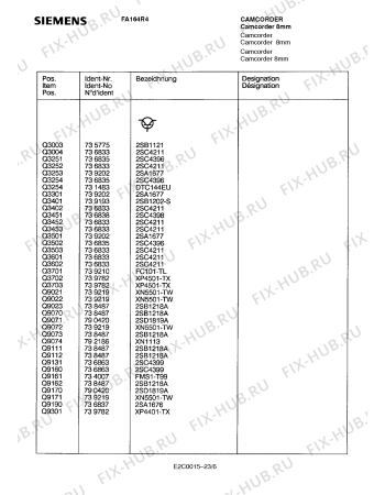 Схема №9 FA164R4 с изображением Инструкция по эксплуатации для жк-телевизора Siemens 00530852