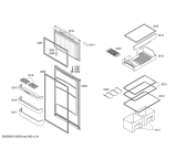 Схема №2 P1KCS3703D с изображением Дверь для холодильника Bosch 00244421