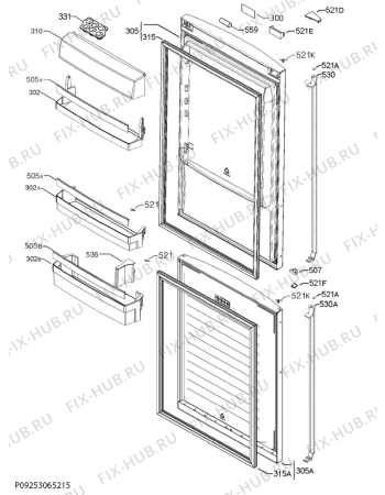 Схема №3 S83420CTX2 с изображением Блок управления для холодильника Aeg 973925054814026