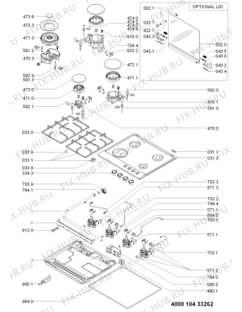 Схема №1 AKR 323/IX с изображением Шланг для духового шкафа Whirlpool 481010400303