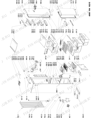 Схема №2 KGN339SUPERECOA++WS с изображением Дверца для холодильника Whirlpool 480132102953