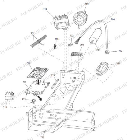 Взрыв-схема стиральной машины Gorenje WA915 (WM120 dp) CE (900003067, WM120) - Схема узла 02