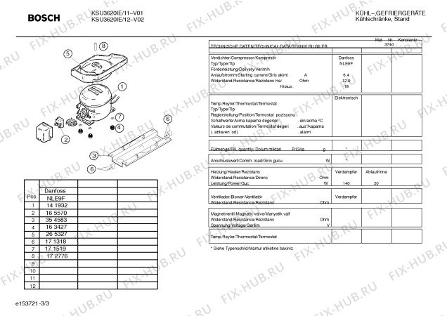 Схема №3 KSU4320NE с изображением Корпус лампы для холодильной камеры Bosch 00180735