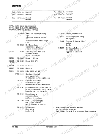 Взрыв-схема телевизора Siemens FS8117 - Схема узла 04