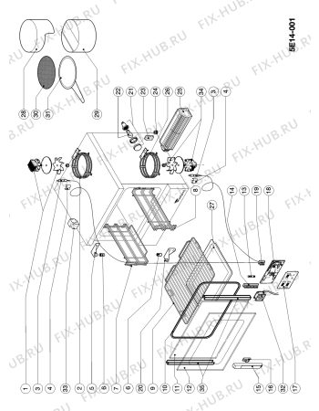 Схема №1 AGS 646/PROMOTION с изображением Панель для электропечи Whirlpool 482000009502